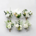 Fashion Groom Boutonniere Wholesale Wedding Corsage Flower Pins Brooches Mens Lapel Pin Custom