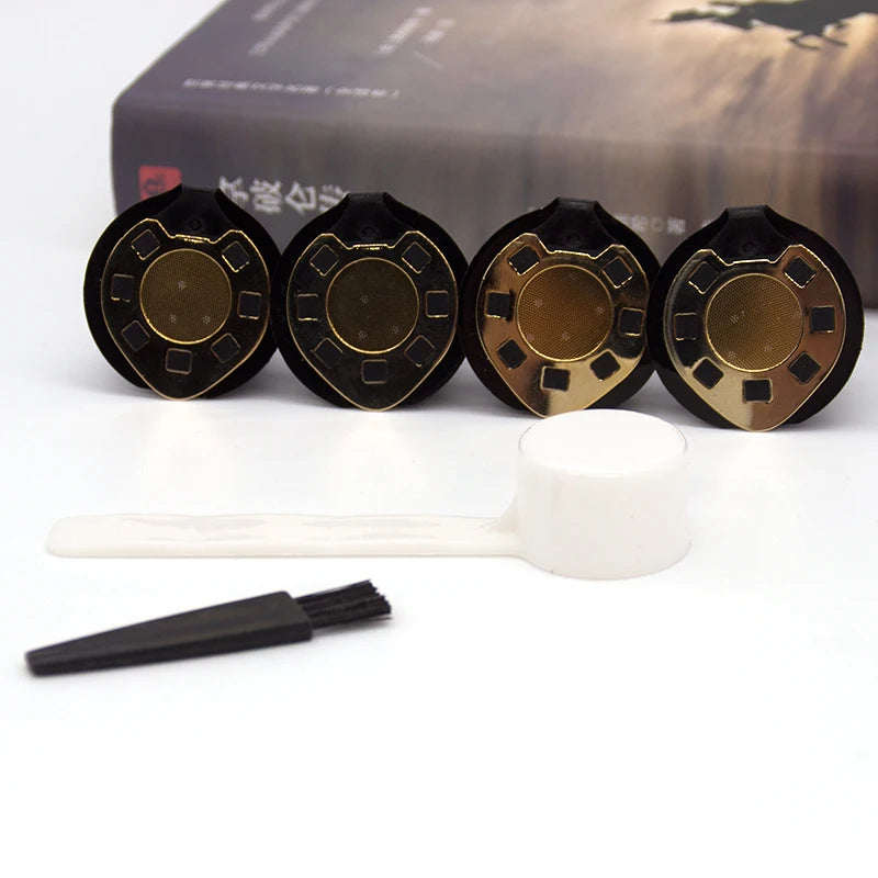 4 Pcs Original Capsule Eco-Friendly Reusable and Refillable Coffee Filter Pod Boxed and Stocked