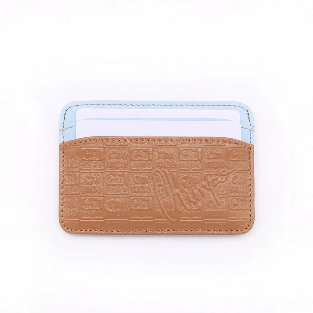 Ultra-Thin Multicard Unisex Luxury Business Wallet Kaifeng Embossed  Leather Classic Style Simple Credit Card Holder