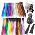Stock Long 20inch 5g/piece Synthetic Reggae Braid Handmade Dreadlock Extensions Crochet Hair Dread Locks