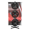 Rack Metal (iron) Flat Packing One Set Per Carton 3 Tiers with Wheels Hub White Black or Customized Customized Logo Acceptable