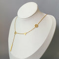 Classic Elegant Love Letter Necklace for Women Trendy Stainless Steel Gold Color Girls Necklace Pendant Jewelry