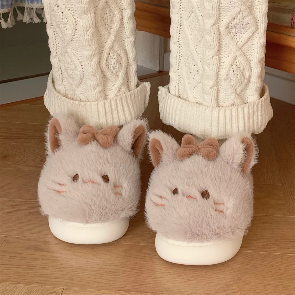 XIXITIAO Wholesale Women's Fuzzy Animal House Slippers - Warm Winter Non-Slip Indoor Comfort Shoes for Home