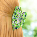 2025 Yi YHJ Women's Hair Accessories Large 10cm Cute New Leaf Unique Design Acetate Shark Clip Hair Claw Clip Woman Wholesale