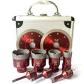 Vacuum Brazed Diamond Core Drill Bits Kit Dry Wet Grinder Hole Saw Boring Granite Marble