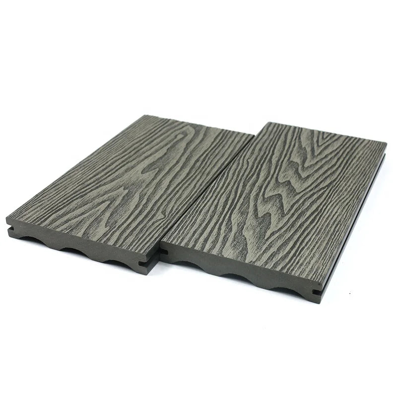 Eco-friendly Strand Woven 18mm Carbonized WPC Square Decking Flooring European Design for Garden Kitchen Hospital Outdoor Use