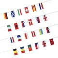 Aozhan Custom Logo Football Games National Bunting Flag Banners Polyester String Decorative String Flags