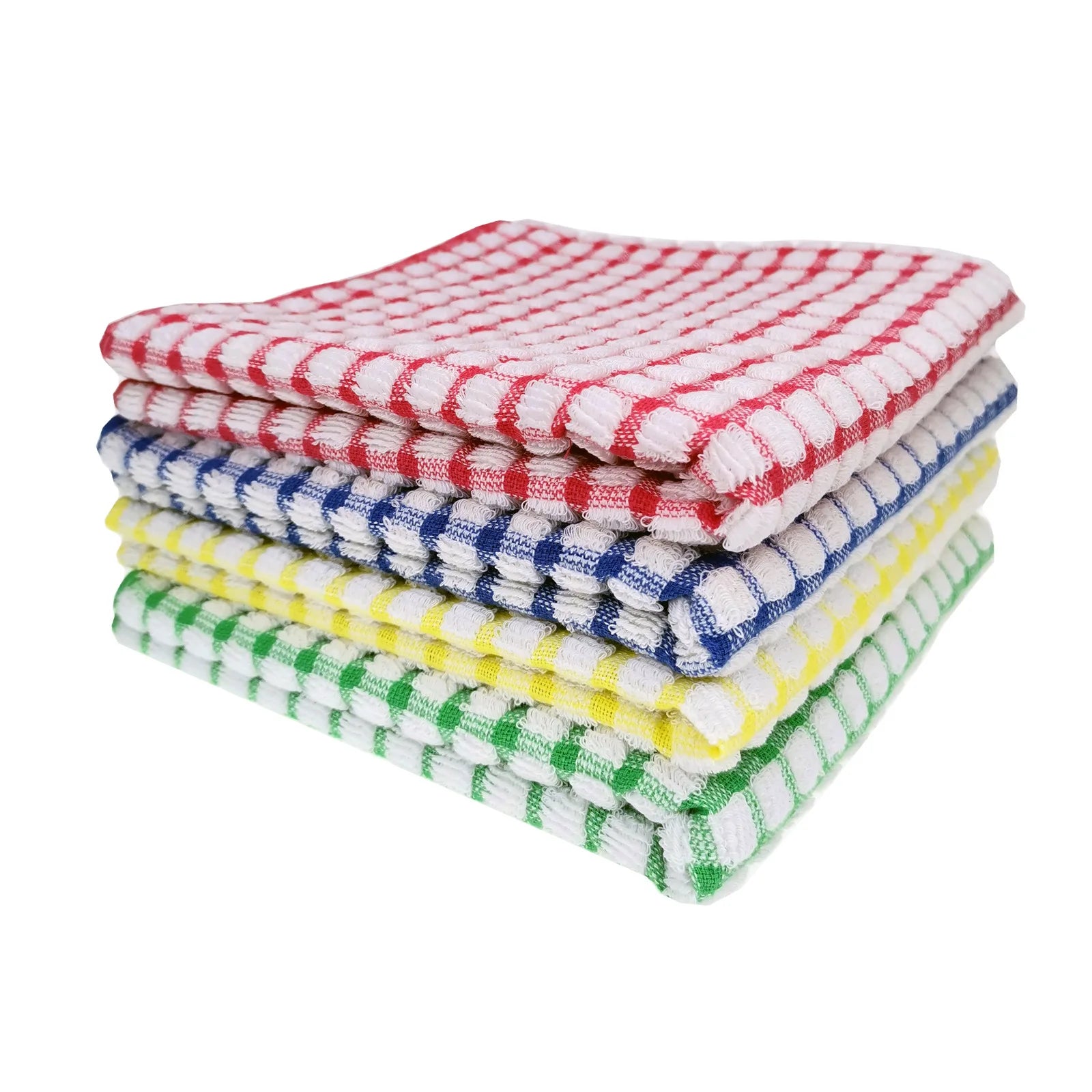 Cheap Sustainable Plaid Cotton Towel Quick-Dry Kitchen Dish Cloth Cleaning Washing Different Size Color Efficient Stain Removal