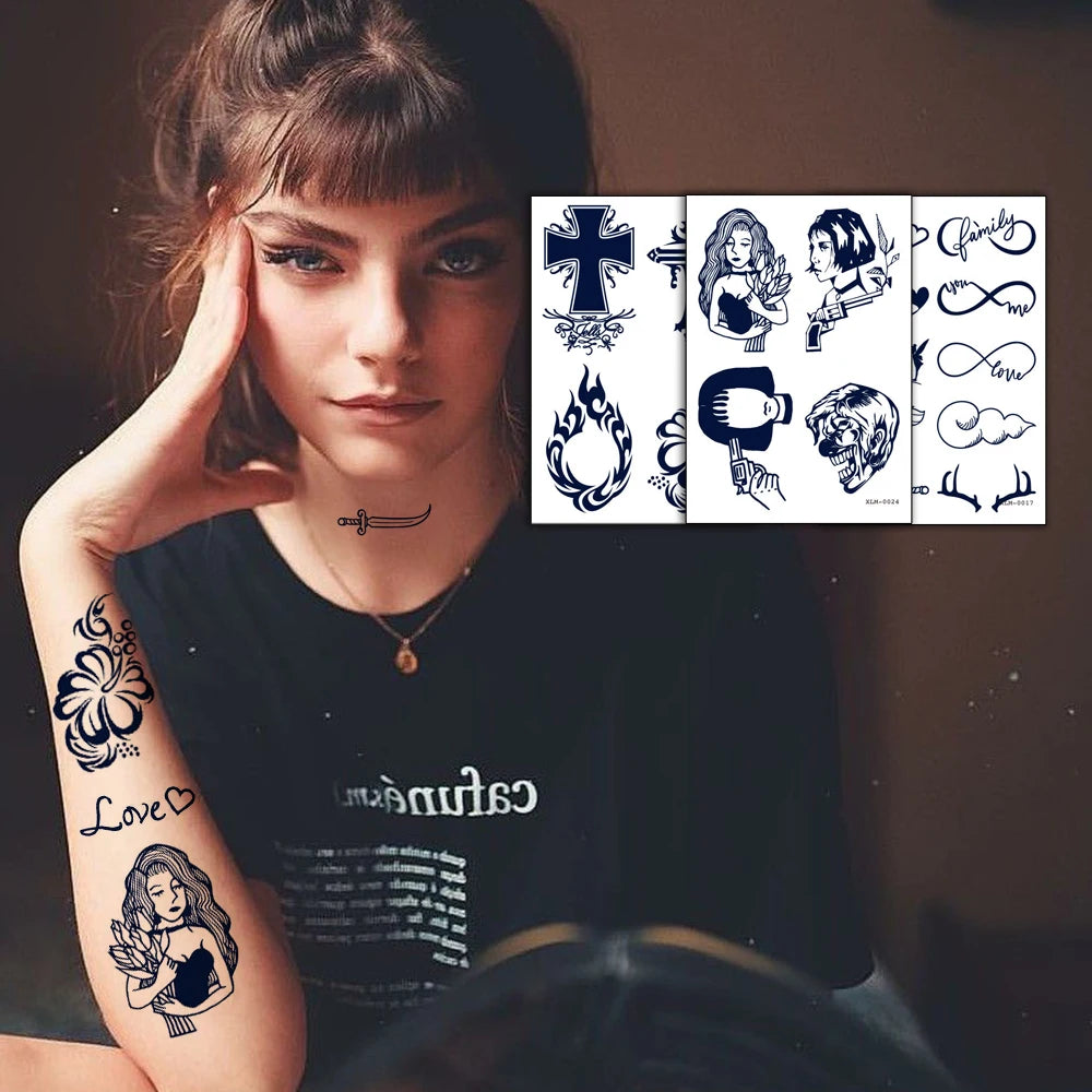 Herbal Juice Custom Temporary Waterproof  for Women and Girls Body Arms Tatoo/tattoo Sticker