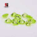Baifu Loose Peridot CZ Stone Round Brilliant Cut 1.0-3.0mm 5A Quality Cubic Zirconia