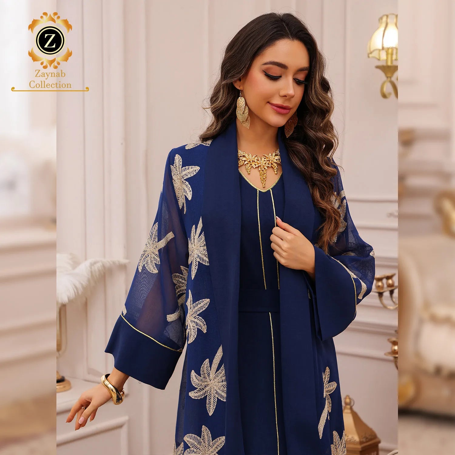Zaynab Jalabiya Marocaine Beautiful Ladies Abaya for Wear Islamic Fancy Abaya Women Muslim Dress