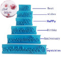 6pcs/set Alphabet Plastic Mold Letter Shape Cake Baking Decorating Mold for Cake Decoration Sugarcraft Chocolate Fondant