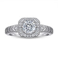 OAHLAN Fine Jewelry Women Engagement Ring 0.8Ct Princess Cut Cubic Zirconia 925 Sterling Silver Ring Wholesale Promise Solitaire