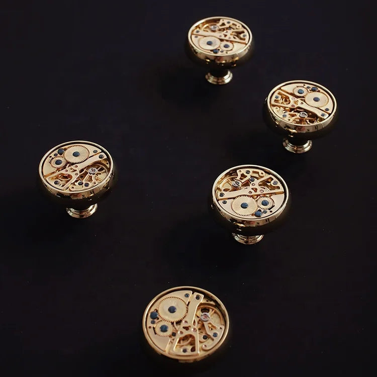 Hot Sale Original Mid-century Modern Style Gold Silver Solid Brass Cabinet Hardware Drawer Handles Furniture Knobs