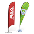 Promotion Outdoor Personalized Design Logo Foreign Trade Customization Double Sided Promotion Advertising Feather Flag