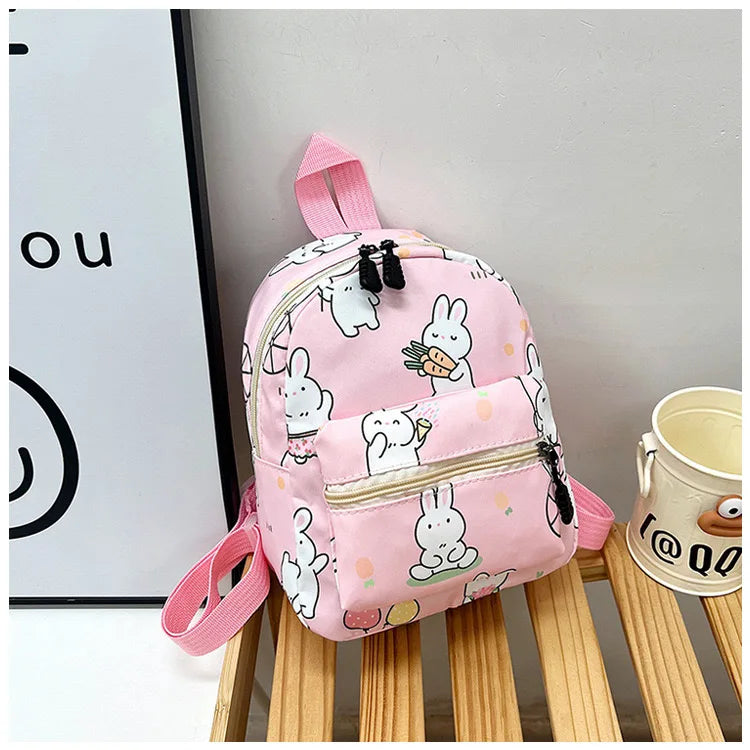 Korean Mini Printed Rabbit Kids Fresh Backpack Kindergarten Backpack Cheap Children Backpack