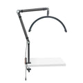 Wholesale 16-inch UV LED Nail Table Lamp from China Half Moon and Lash Arch Light with Adjustable Phone Clip Clamp