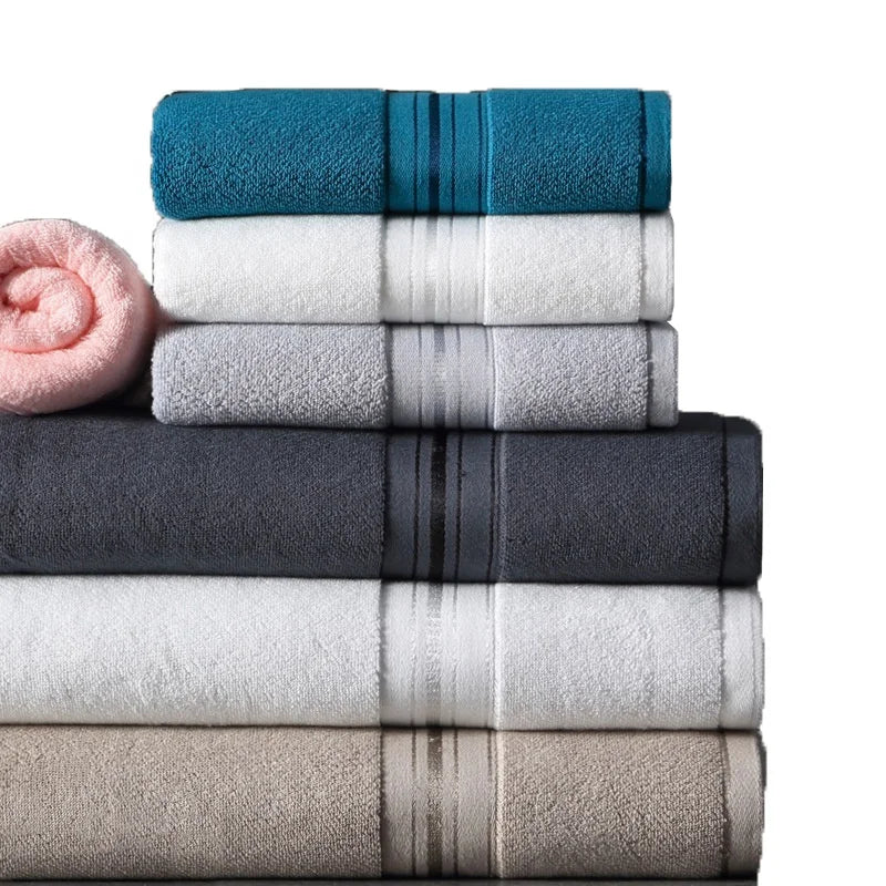 Factory Wholesale Premium Serviette De Bain Combed Soft Bathroom Towel Organic Cotton Bath Hand Towel