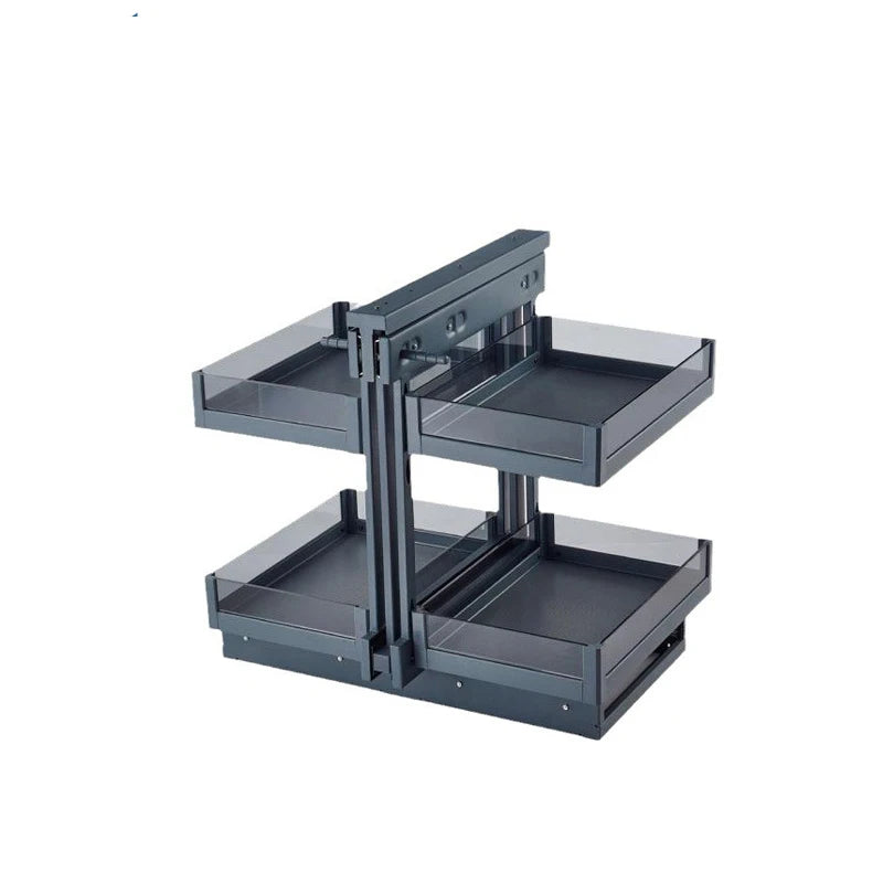 Wholesale Kitchen Hardware Accessories Storage Box Kitchen Utensil Storage Basket Little Monster Pull-out Basket High