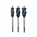 LAVIE 8 to 25mm Wood Twist Bit Auger Drill Bits Four Cutters Drilling Cut Router Bits  Woodworking C DB03020A