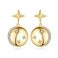 LUOTEEMI Drop 18K Gold Plated Nice Earrings for Women 2026 Star Classic Style Women Jewelry