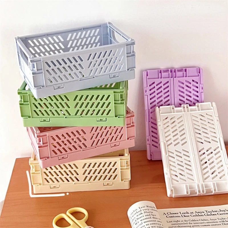 Large Creative Foldable Pen Holders Kawaii Student Stationery Storage Box Plastic Pen Stand