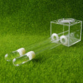 7x7x7cm square Ants Simple Acrylic Nest with Two Tubes and Feeding Accessories