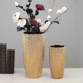 High Quality Gold Modern Flower Vase for Tabletop Arrangements Luxury Decoration for Living Room
