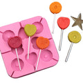 New Best-selling DIY 8-link Love Circle Lollipop Silicone Mold Without Stick DIY Baking Cycle Cake Mold