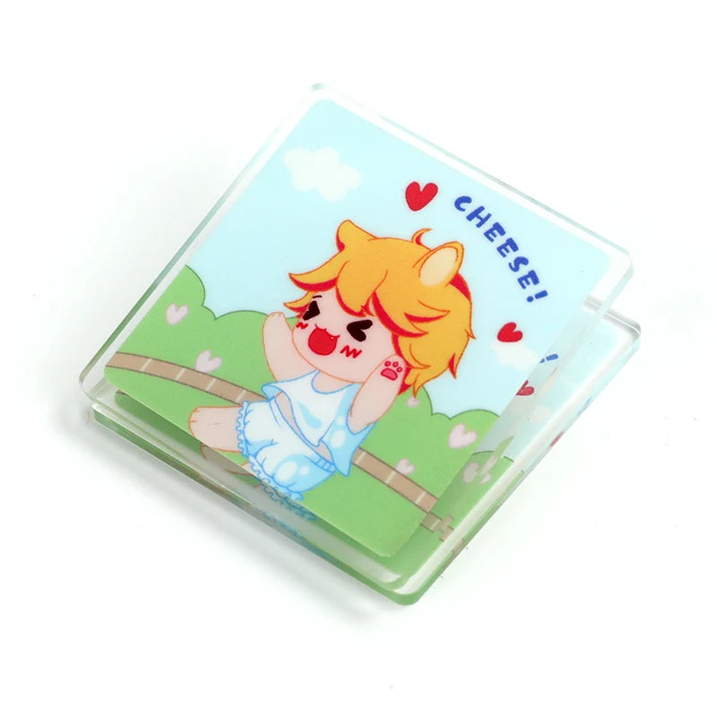 Vograce Plastic Clip Anime Cartoon Design Paper Acrylic Clip Strong Plastic Clip