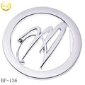 Manufacturer Made Belt Hardware Brand Hollow Letter Buckle Round Shape Waist Buckle Adjuster Wholesale