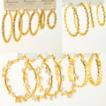 New Arrival Elegant Fresh Water Pearl Twist Earring 18K Gold Plated Copper Hoop Earrings for Women