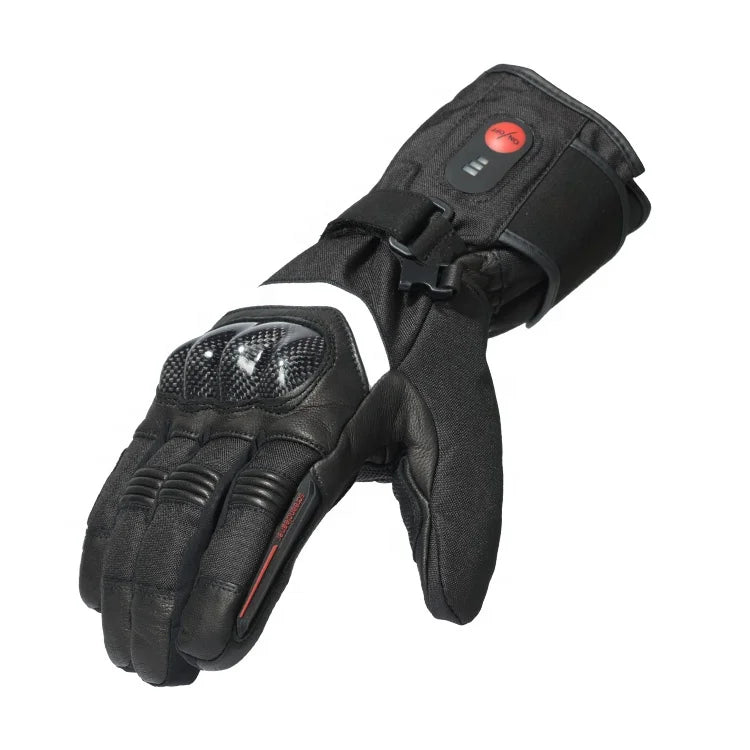 Men's Winter Water Resistant Electric Heated Gloves Super Bike Racing Motorcycle Gloves