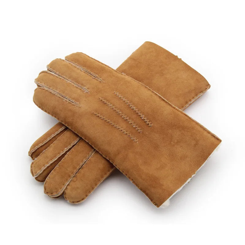 Sample Support Double Face Sheepskin Wool Gloves Was Nordic Winter Womens Black 100% 100 Merino Wool Touch Gloves Manufacturer