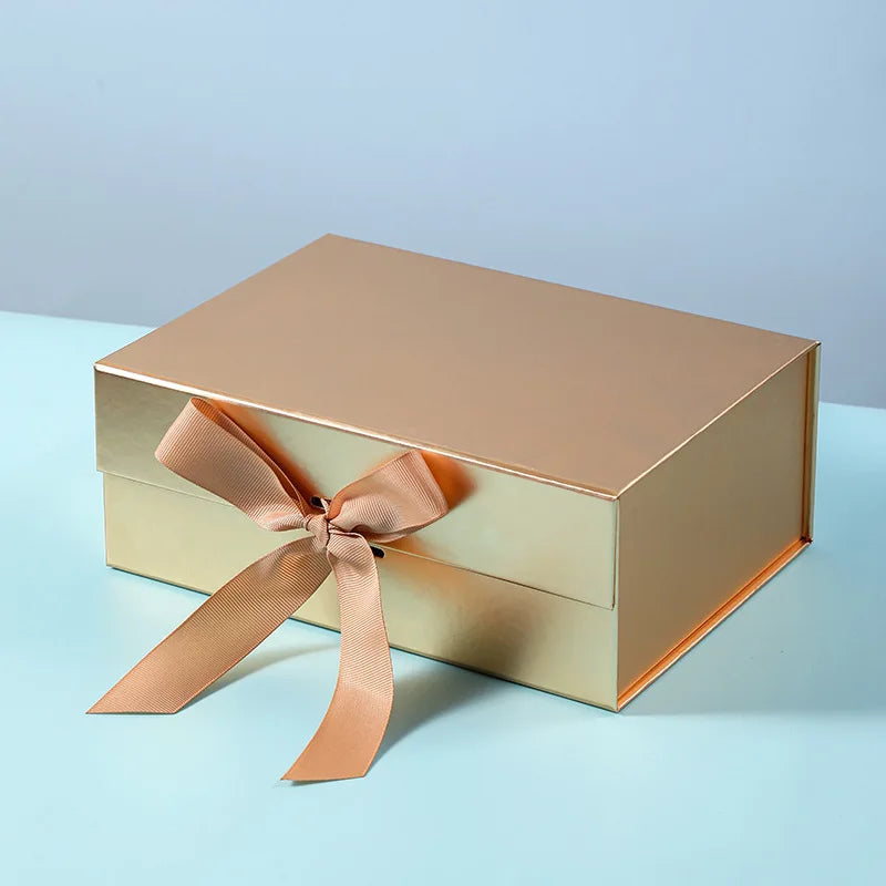 SHJH Custom Luxury Folding Paper Gift Box with Magnets Embossing Matt Glossy Lamination for Business Customizable Printing