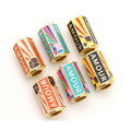 Fine Evil Lucky Eye Beads Stripe Tube Metal Brass Based Spacor Beads Jewelry Findings for Making Bead Knotting Supplies
