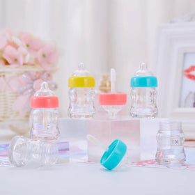 7ml Unique Milk Bottle Nipple Shape Children Cosmetic Lip Gloss Tube Unique Shape