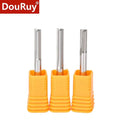 DouRuy 2 Flutes Straight Router Bits for Wood CNC Straight Engraving Cutters End Mill Tools Milling Cutter