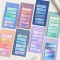 Ins Cute Stationary Memo Pads Ins Style Scenery Flowers Snow Mountains Clouds Night Sunset Waves Sticky Notes Office Supplies