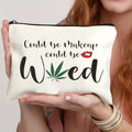 Yichen Customized Logo Large Cotton Makeup Travel Bag & Cute Canvas Cosmetics Case Zipper Closure Nationally Letter Girls