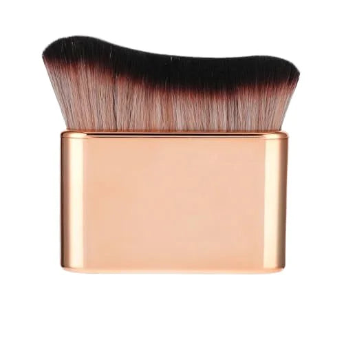 Private Label Man-Made Flat Top Foundation Brush Powder and Blending Makeup Brush for Face