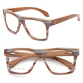 NEW ARRIVAL YOUTOP K6613 Square Thick Eye Rim Wooden Temple Glasses Frame for Infants Lightweight Durable Outdoor Use