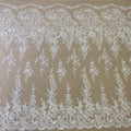 Hot Selling White Embroidery Lace Fabric for Dress