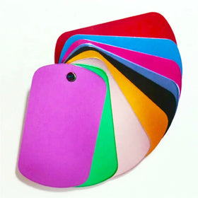 Hot Sale Alloy Tag Multi Color Big Size Blank Metal Dog Tags