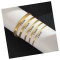 Women Cheap Tarnish Free 2 3 4 6mm Snake Chain Bracelet 18k Gold Plated Stainless Steel Flat Snake Chain Bracelet