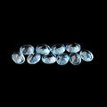 Wholesale Oval Cut Synthetic Blue Crystal Gemstones Loose Glass for Jewelry Pendant Making Colored Stones Glass