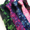 Shengzhou Custom Floral Polyester Ties for Man Handmade Microfiber Business Neckties for Men
