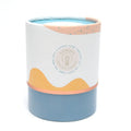 Luxury Black Kraft Custom Logo Lid Recycled Materials Stamping Paper Round Tube Cylinder Candle Gift Box