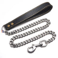 Hot Sale Personalized Stainless Steel Christmas Gift Designer Dog Collar Half Chain Leash with Buckle Closure for Big Dogs