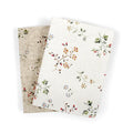 Flower Custom Design Fabric Cover Dotted Manifestation Journal Notebook